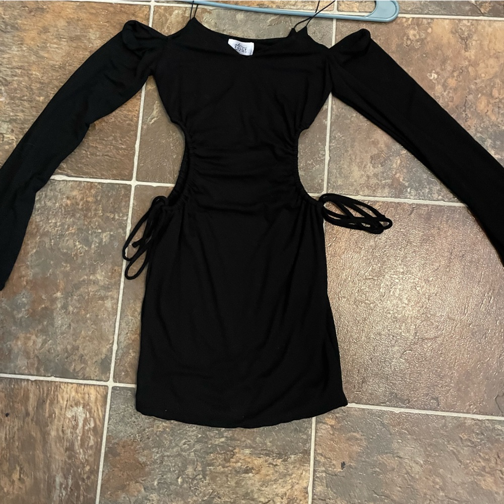 Cute princess Polly dress with side cut outs and off the shoulder mini dress